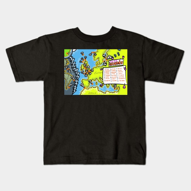 The islands Kids T-Shirt by stephenignacio